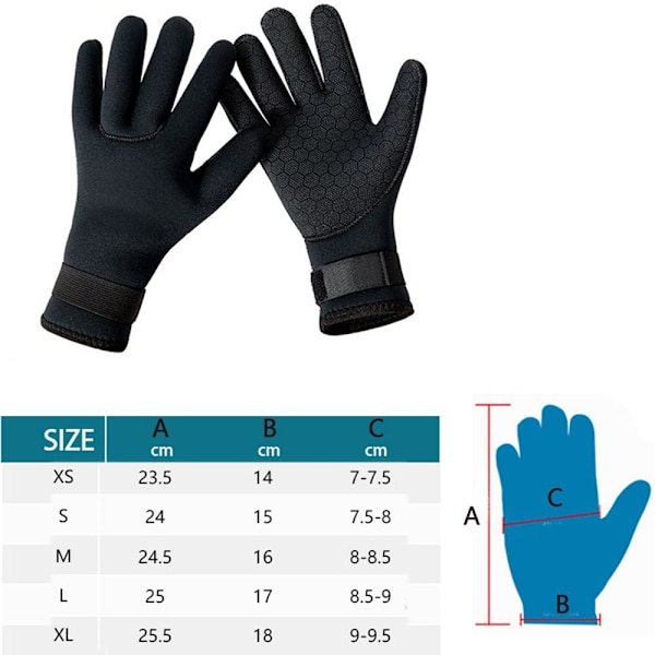 Sukellushanskat Surfing Wetsuit Gloves M M