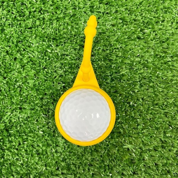 Taske Nøglering Golfbold Taljeholder GUL Yellow