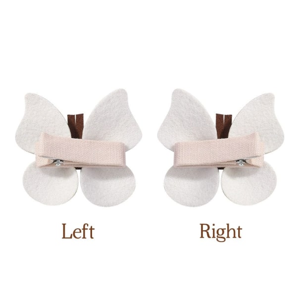 2st Läderfjäril Hårnålar Butterfly Barrettes Huvudbonader 4 4 4