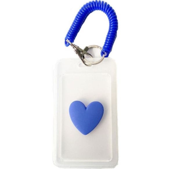 Med nyckelring Transparent Card Hold Access Card MÖRKBLÅT Dark blue