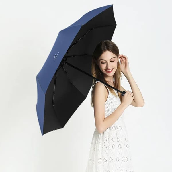 Automatisk paraply parasol SORT Black
