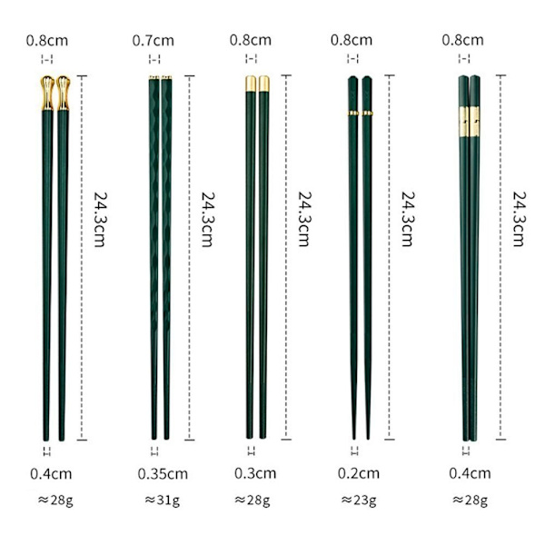 Alloy Chopsticks Japanilaisen keittiön syömäpuikot RED Red