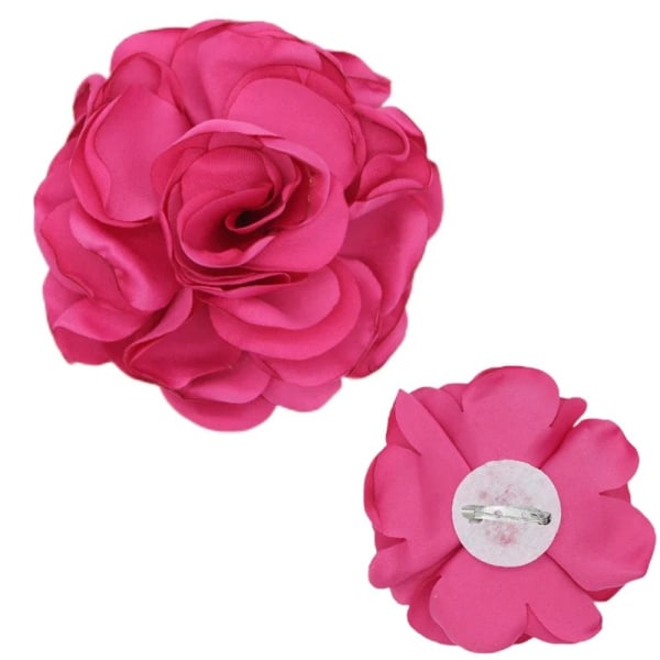 Stof Big Rose Flower Broche Floral Broche LILLA purple