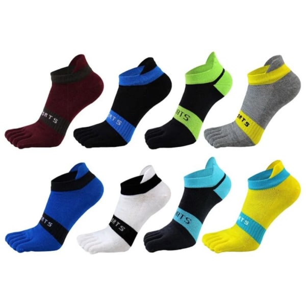 Bomull Five Finger Strumpor Herrstrumpor SVART black