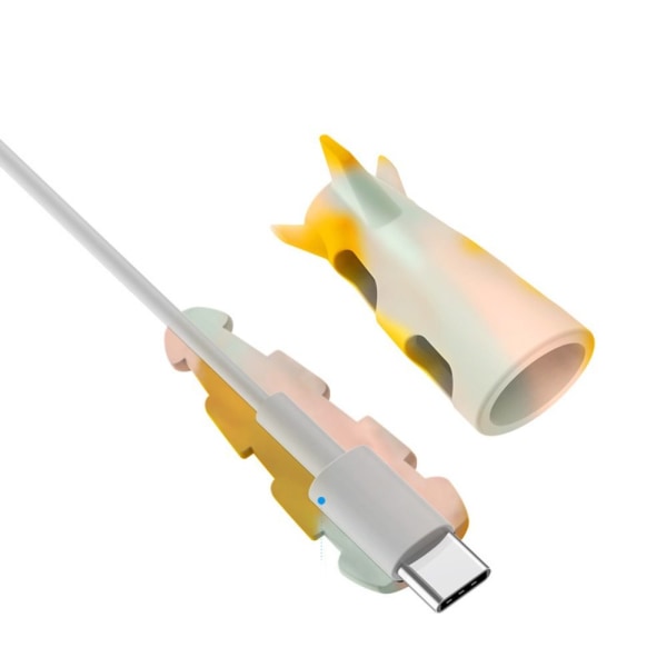 Kabelbeskytter Lader Kabelbeskyttelsesdeksel ROSA&LILLA&BLÅT Pink&Purple&Blue USB to C-USB to C