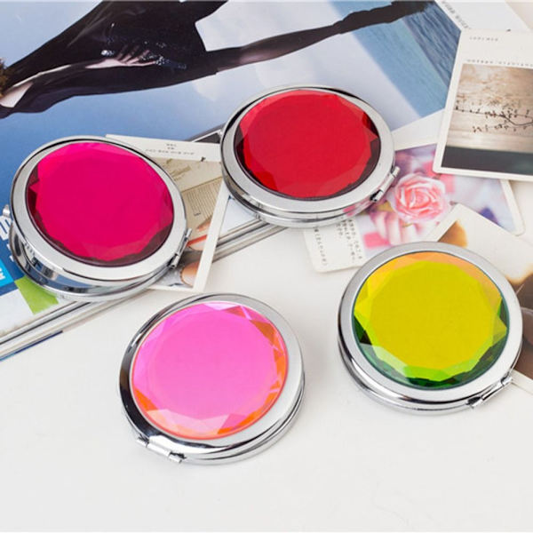 Kosmetisk spejl krystal makeupspejl HVID White