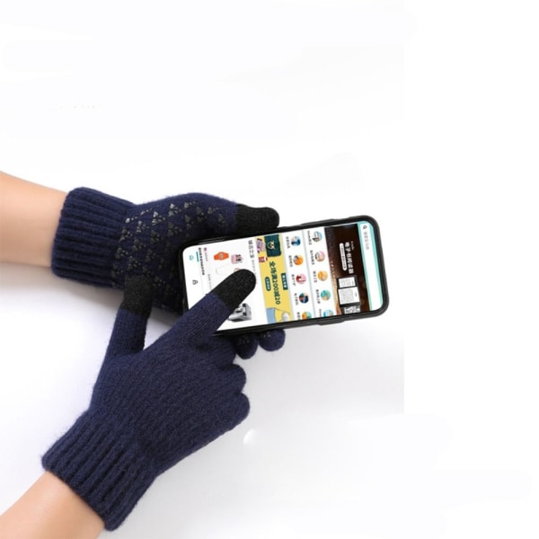 Strikkede hansker Helfingerhansker A A A