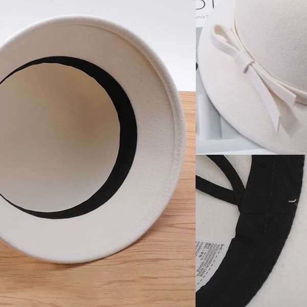 Dame Fedora Spand Hat SORT black