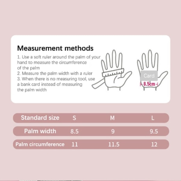 Fitness Sporthandskar PINK M Pink M