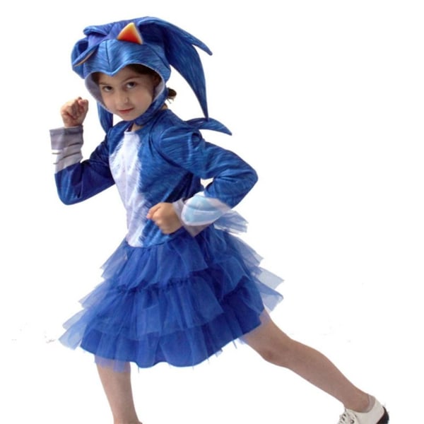 Anime Sonic Costume Performance Costume BLUE XLBOYS DRENGESTYL Blue XLBoys-Boys' style