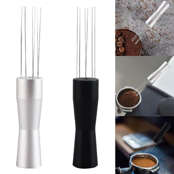 Nåle Kaffe Tamper Espresso Pulver Rører SORT Black