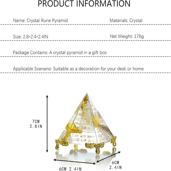 Pyramide Gammel Egyptisk Pyramide Kreativ Krystalpyramide