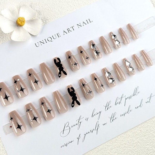 French Fake Nails Ballerina False Nail Press on Nails