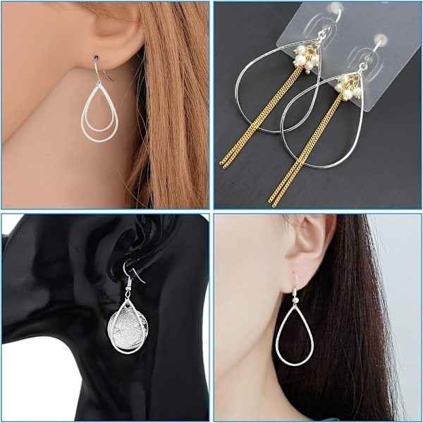 Teardrop øreringe Ørering Hoop Beading
