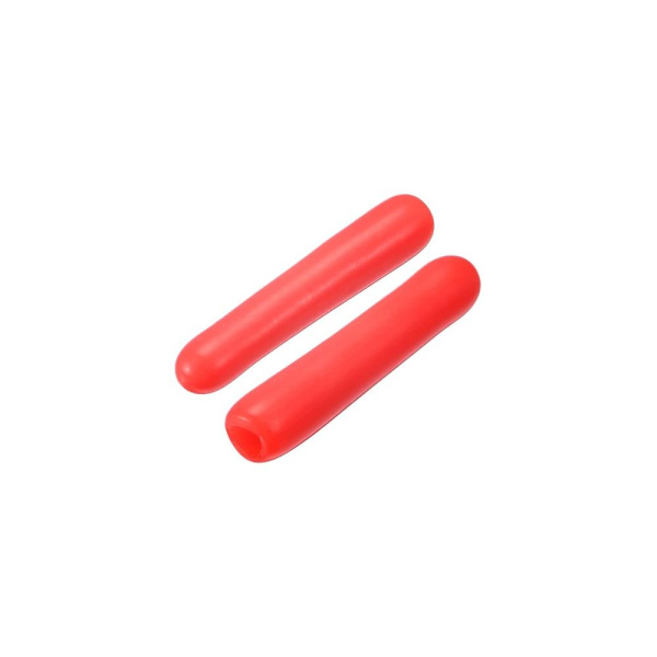 100 kpl kumiset päätykappaleet pyöreä kierresuoja PUNAINEN 100 kpl red 100pcs