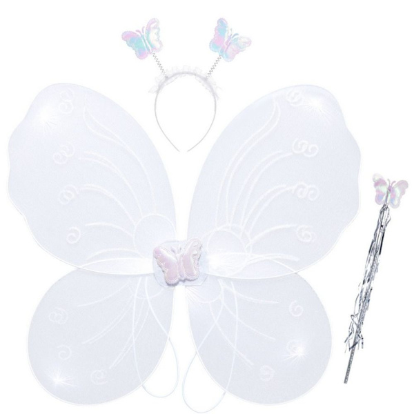 Børne sommerfugle pandebånd Wings Prinsesse kostume sæt 08 08 08