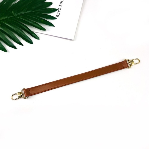 Läder Kort Väska Strap Väska Handtag BRUNT brown