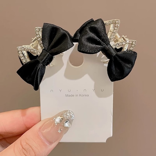 1 par Bowknot Hair Clip Side Hårnål D D D