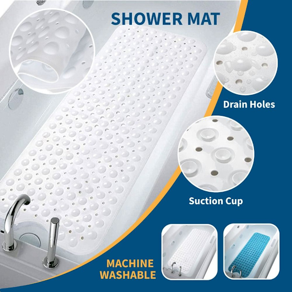 Badematte Dusjmatte GRÅ gray