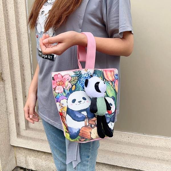 Panda Bucket Bag Lunchpåse 1 1 1