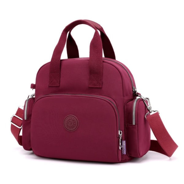 Skolboksväska Crossbody-väskor VINRÖTT Wine Red