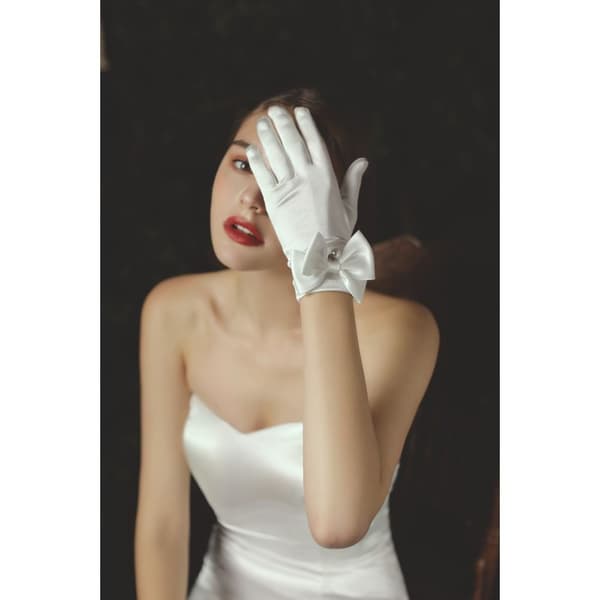 Brudehansker Dame Opera Hansker HVITE White