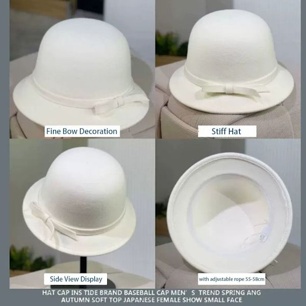 Dame Fedora Spand Hat SORT black