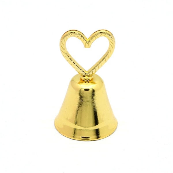 Metall bordkortholdere Fotoklips stativer GULL HJERTEFORM Gold Heart-Shape-Heart-Shape