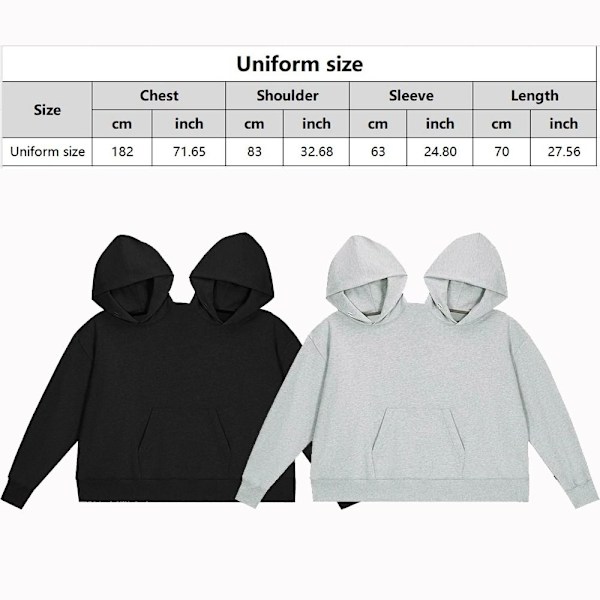 Intim Hoodie Par Rolig Hoodie SVART black