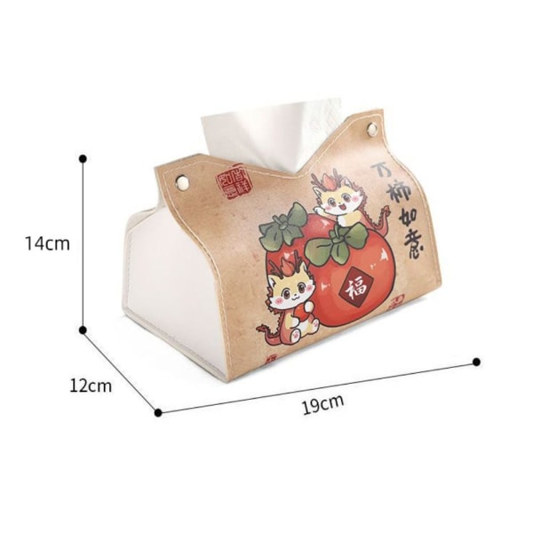 Papir Tissue Box Desktop serviett pumping 4 4 4