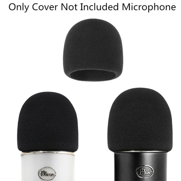 Mikrofon Skum Cover Mic Wind Cover SORT SVAMP DÆKSEL SVAMP black sponge cover-sponge cover