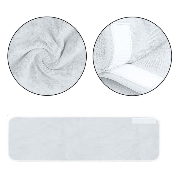 Mikrofiberhandduk Ansiktsmassage Pannband VIT White