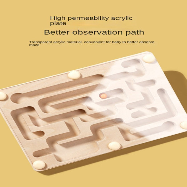 Trä Balans Maze Game Labyrint Balans Brädspel Trä wooden