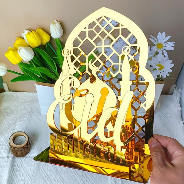 EID Mubarak Bordpynt Ramadan Kareem Dekorasjon 3 3