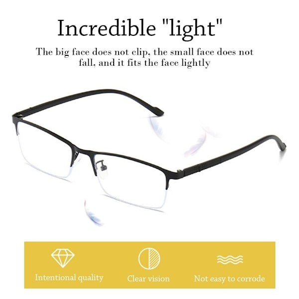 Anti-Blue Light Glasses Business Silmälasit MUSTA Black