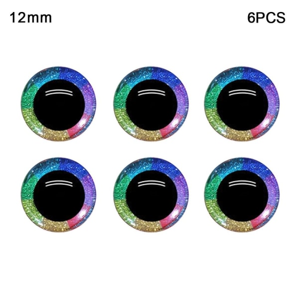 6 stk/3 par Eyes Crafts Eyes Puppet Crystal Eyes 12MM 12MM 12mm