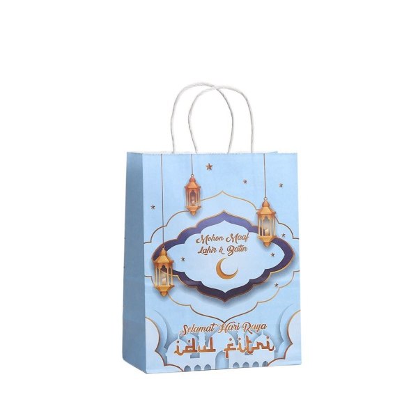 6 stk Eid Mubarak gavepose Candy Cookie Bag STIL 3 STIL 3 Style 3