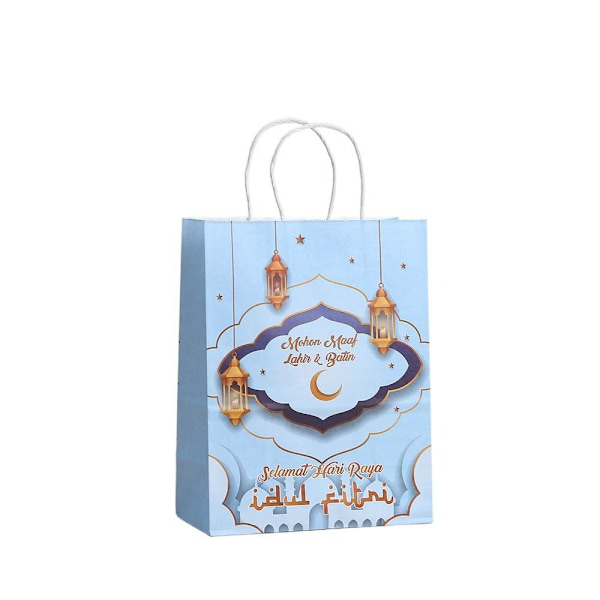 6 stk Eid Mubarak Gavepose Godteri Kakepose STIL 3 STIL 3