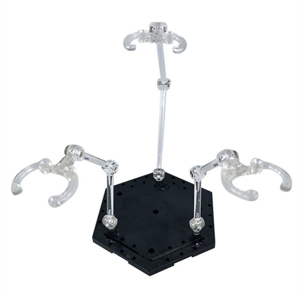 Modell Figur Fäste Display Stativ SVART Black
