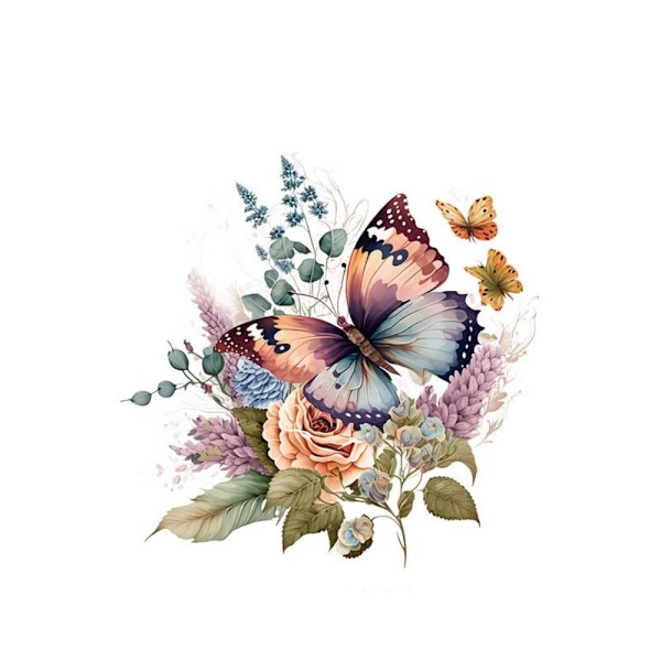 Butterfly-wc-tarrat kukkaperhostarrat 2 2 2