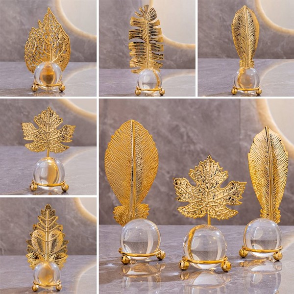 Blad Krystalkugle Ornamenter Krystalkugle Craft 7 7 7