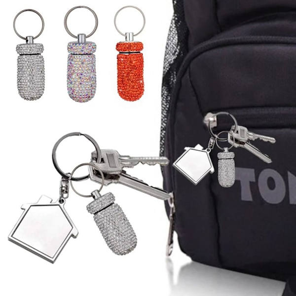 Pillebeholder Pocket Medicin Organizer LILLA&RØD purple&red