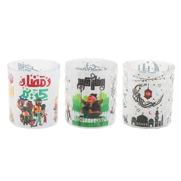 2 st Ramadan Kareem LED-ljus Eid Mubarak Dekoration