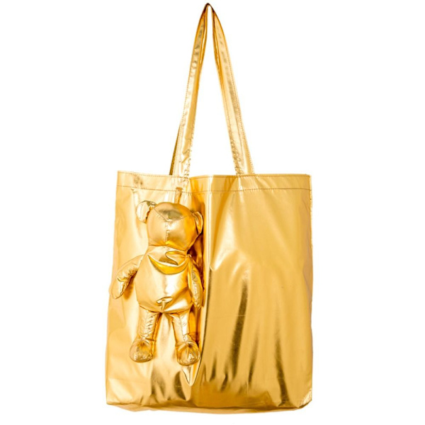 Cartoon Bear Shopping Bag Mulepose SORT black
