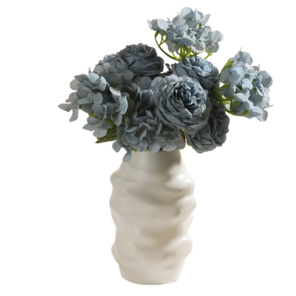 Blomstervase Blomsterpotte HVID L White L