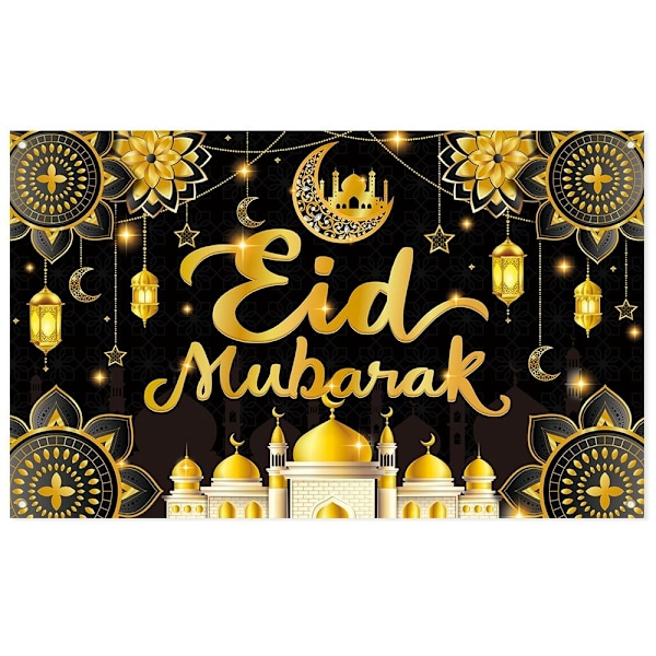 Eid-taustakangas Lippu Juhla Ripustuslippu