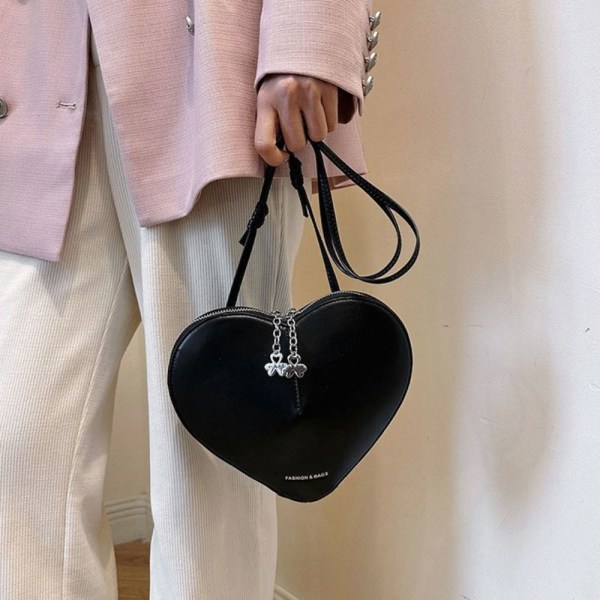 Heart Shape Taske Love Heart Taske PINK pink