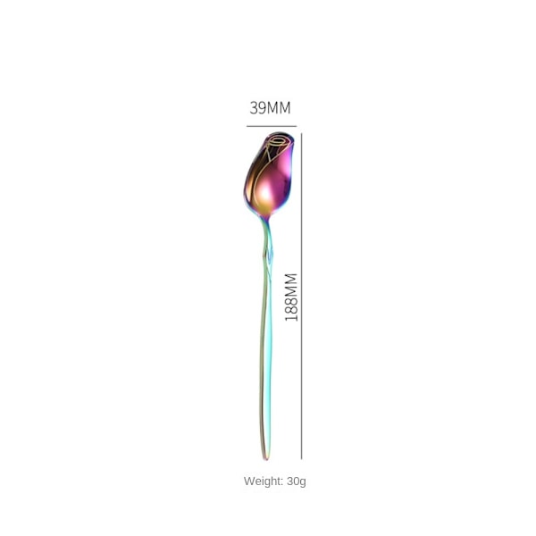 Kaffesked Fruktgaffel MULTICOLOR SKEDSKEDE Multicolor Spoon-Spoon