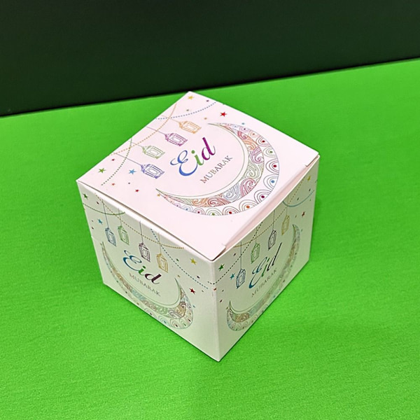 10 st Eid Mubarak Presentförpackningsaskar Godisask B B