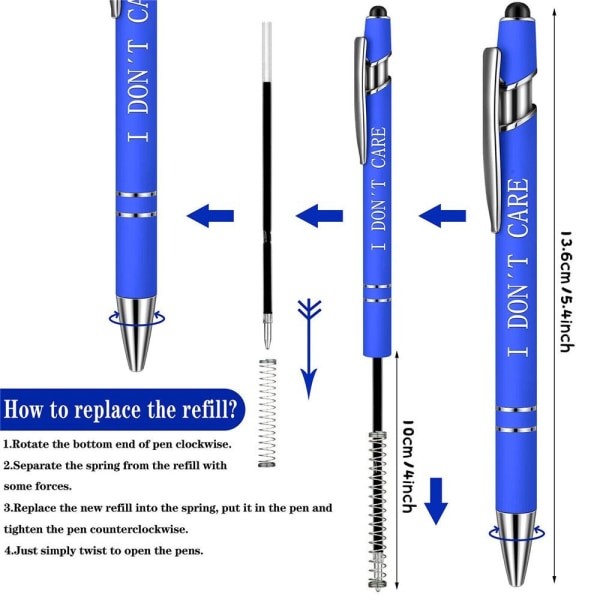 Roliga pennor Glitter Pen STYLE A STIL A Style A